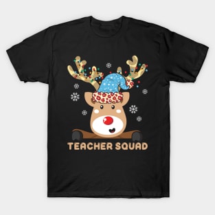 Teacher Squad Cutest Reindeer Squad T-Shirt